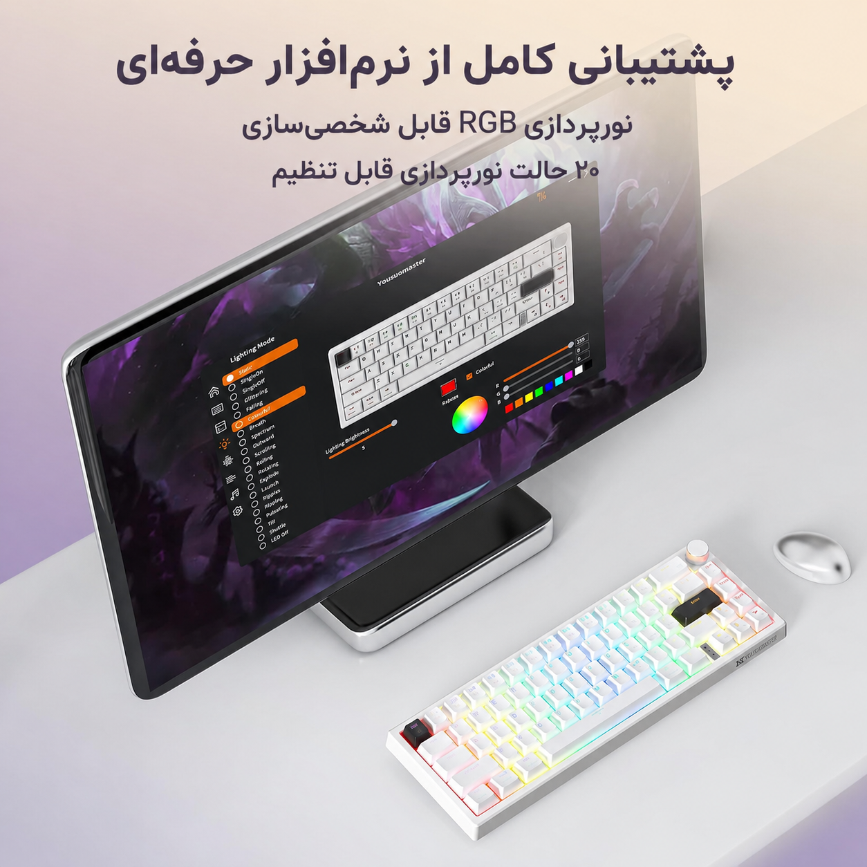 کیبورد مکانیکال 65 درصد YOUSUOMASTER X82 - عکس 5