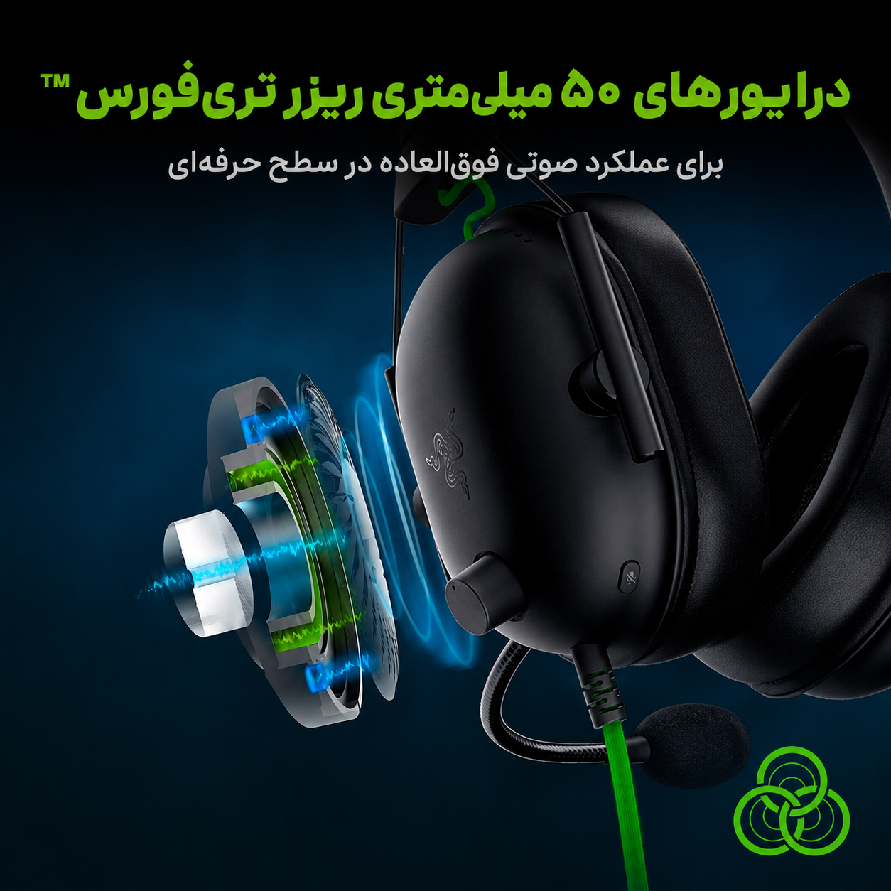 هدست گیمینگ ریزر Blackshark V2 X - عکس 3